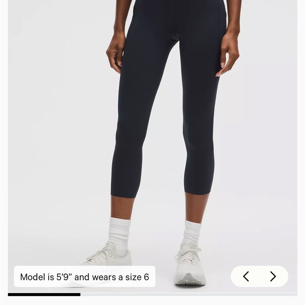 Lululemon Fast and Free High-Rise Crop 23" with pockets